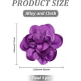 thumbnail image 2 of Large Flower Brooches Big Rose Camellia Flower Brooches Flower Oversized Brooch Pin, 2 of 3