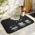 thumbnail image 3 of Multifunctional Coffee Bar Fun Mat 19.5x12in - Super Absorbent, Anti-Slip, Hides Stains, Ideal for Countertops, Fits Perfectly Under Coffee Machines and as a Dish Drying Mat in the Kitchen, 3 of 7