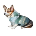 thumbnail image 6 of Goofa Cloud Sky Green Dragon Pattern Small Dog Sweater Hoodies Pet Grey Hooded Soft Fleece Sweatshirts with Pocket Fall Winter Puppy Cat Sweaters Warm Clothes-, 6 of 8