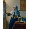 thumbnail image 2 of Vermeer, Johannes 20x24 Gold Ornate Wood Framed with Double Matting Museum Art Print Titled - Young Woman with a Water Pitcher, 2 of 4