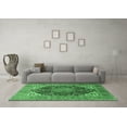 thumbnail image 3 of Ahgly Company Indoor Rectangle Medallion Emerald Green Traditional Area Rugs, 3' x 5', 3 of 4