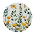 thumbnail image 2 of Nawypu B-Spring Leaves for Picnic Dining Kitchen Farmhouse Round Tablecloth White, 2 of 7