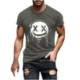 thumbnail image 2 of Blusas y camisas de manga corta y cuello redondo para hombre. Blusas/camisetas de manga corta con cuello redondo y estampado de Halloween para hombre. Blusa para hombre., 2 of 5