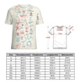 thumbnail image 2 of Nautical Adventure Prints Womens Tops Women's Fashion Casual Short Sleeve Flower Print Round Neck Pullover Top Blouse, 2 of 7