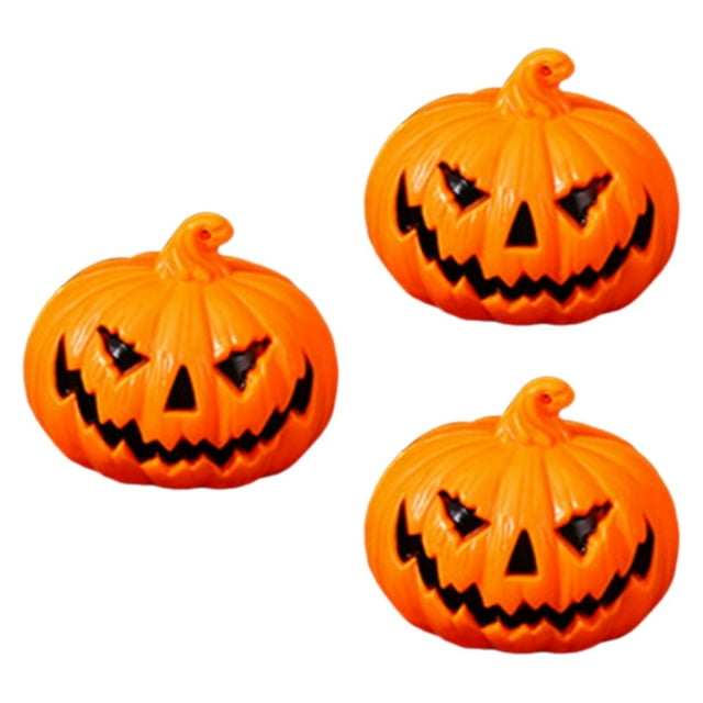 Lipstore 3 Pieces Pumpkin Lantern Halloween Decoration Home Decor Accessories Lightweight Small