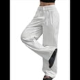 thumbnail image 2 of Pantalones Anchos y Holgados para Mujer, Estilo Palazzo Harén, Informales, A Rayas, con Cintura Elástica y Bolsillos XL, 2 of 7