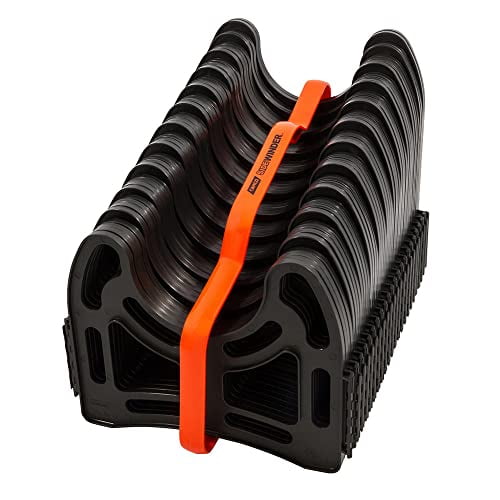 Camco Sidewinder 20-Ft Camper/RV Sewer Hose Support | Telescoping Design Flexes Around Obstacles & Deep Cradles Hold Sewer Hose | Out-of-The-Box Ready & Folds for RV Storage and Organization (43051)