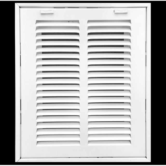HVAC Premium 26 x 26 Duct Opening Steel Return Air Filter Grille, for 1-inch Filter, Removable Door, Flat Stamped HVAC Vent Cover Grille, Outer Dimensions 28.5 x 28.5