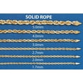 thumbnail image 5 of Gold Chain - Womens Solid Rope Chain 10K/14K Gold, 5 of 6