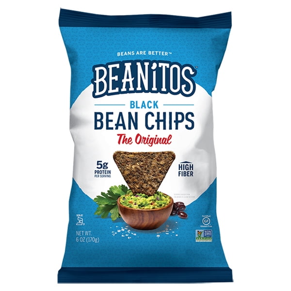 Beanitos Black Bean & Sea Salt Bean Chips 6 Oz Bags Pack of 6