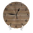 thumbnail image 2 of Reloj de pared con diseño de tablones de madera estilo grunge vintage (6), silencioso, de 10 pulgadas, estilo rústico retro, decorativo para sala de estar, cocina, hogar, baño y dormitorio, 2 of 7