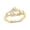 Yellow Gold Vermeil Plated Silver, variant on Diamond Claddagh Ring for Women, 1/20 CTTW, 14KT Gold Vermeil Over Sterling Silver, Irish Love and Friendship