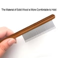 thumbnail image 6 of ACDANC Cat Comb Detangling Tool for Adult Cats Flea Removing Grooming Brush with Wood Handle Pet Hair Care Flea Comb for Cats, 6 of 7