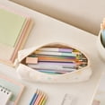 thumbnail image 4 of Cute Corduroy Pencil Case Pouches with Zipper, Large Flower Printing Pen Bag Stationery Marker Organizer, Pencil Case Dispenser for Classroom School Crayon Box, 4 of 7