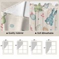 thumbnail image 3 of Pink Blue Green Easter Kitchen Window Curtains, Swag Curtains Valance for Bedroom Living Room Bathroom, Spring Bunny Colorful Eggs Rod Pocket Window Treatment Curtain Block Drapes 2 Panels 36"x63", 3 of 9