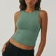 thumbnail image 2 of Camiseta sin mangas con cuello redondo y corte corto para mujer - Camiseta básica informal de verano para adolescentes, mezcla de nailon y spandex, tallas XS-XXXL, 2 of 6