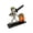 A001- Color A, variant on Halloween Paper Towel Holder, 7 Inch Standing Paper Towel Holder with Base Vintage Halloween Decor Spooky Halloween Decor for Kitchen Countertop Fall Halloween Decor for Home