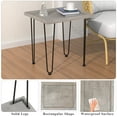 thumbnail image 5 of Organizedlife Modern End Table with Mental Hairpin Legs,Small Coffee Table,Sofa Table for Living Room,Bedroom and Patio,Antique White, 5 of 9