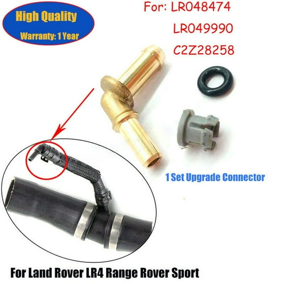 Yannee Thermostat Water Outlet Tube Connector Kit for Range Rover LR Sport Discovery 4