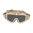 thumbnail image 4 of Gafas deportivas para hombre y mujer, lentes protectoras cómodas a prueba de viento con correa ajustable para montar y hacer senderismo Caqui, 4 of 8