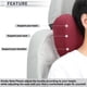 thumbnail image 2 of Almohada para reposacabezas de automóvil Unique Bargains Almohada de soporte para cuello ergonómica y cómoda Poliéster, Espuma de Memoria Ancho ajustable Rojo Vino 1 Pc para conducción y viaje, 2 of 7