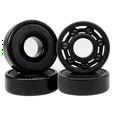 thumbnail image 2 of 16x Roulements Hybrides en Céramique Noire Haute Vitesse 608RS Roulements de Skateboard Roulements en Céramique Plastique Arc 608 Roulements, 2 of 6