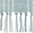 thumbnail image 3 of Unique Bargains Fringe Table Runner Hollow Out Table Flags for Daily Decoration Grey Blue 13"x72", 3 of 5