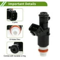 thumbnail image 5 of No.16450RCAA01 Fuel Injector for Honda Odyssey 3.5 2005-2017 Flow Match Black Fuel Nozzle 1 Pc, 5 of 6