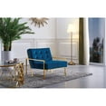 thumbnail image 3 of Meridian Furniture Pierre Navy Velvet Accent Chair, 3 of 5