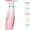 Pink, variant on 7-in-1 Massager, Portable Skin Care Massage Tool for Home Use, Micro-Glow Facial and Neck Massager for Skin Care (White)
