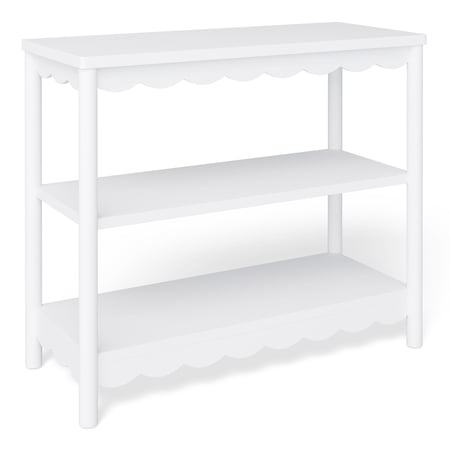 Mainstays Kids Scallop Bookcase, White