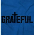 thumbnail image 2 of Grateful Thankful Christian Jesus Unisex Plus Fleece Graphic Sweatshirt Brisco Brands 2X, 2 of 5