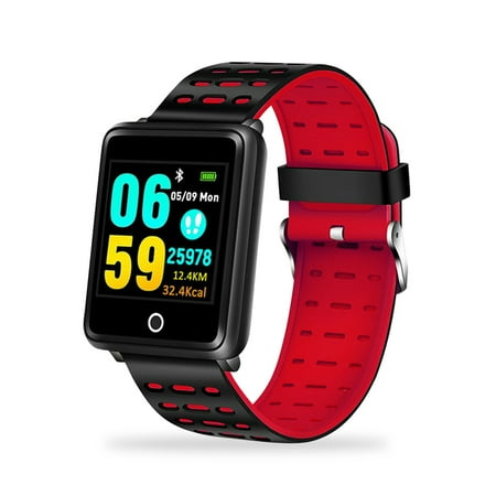 Samsung Sports Tracker EEEKit Bluetooth Smart Wrist Watch Touch Screen Fitness Tracker Band with IP65 Waterproof, Heart Rate & Sleep Monitoring, Steps Calories Counter for iPhone Android Samsung HTC LG ()