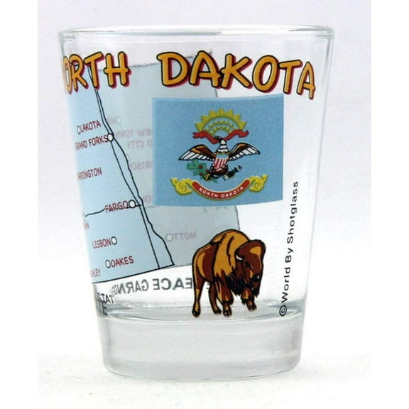 North Dakota The Peace Garden State All-American Collection Shot Glass