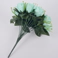 thumbnail image 3 of Ramo de rosas de simulación, flores de seda, 18 rosas, para boda, sala de estar, con flores, decoración, flores falsas, 3 of 5