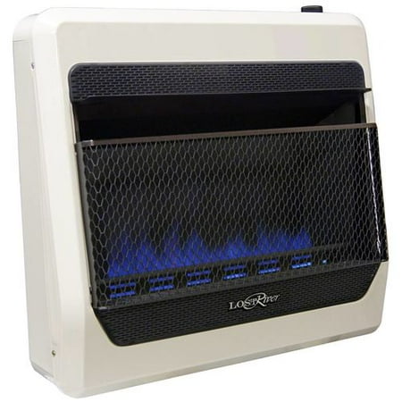 Lost River Natural Gas Ventless Blue Flame Gas Space Heater - 30,000 BTU, Model#