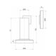thumbnail image 5 of Tope de puerta magnético elegante, tope de puerta de pared redondo moderno con imán potente para superficies de madera y hormigón, fácil instalación con herrajes de montaje, aspecto de acero, 5 of 5