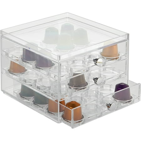 InterDesign Coffee Capsule Place 3-Drawer Storage Container