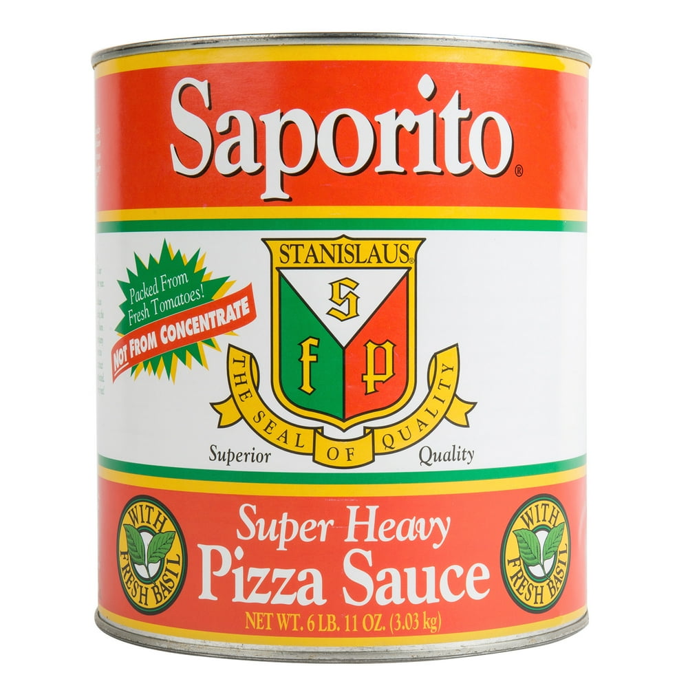 Saporito Super Heavy Pizza Sauce 10 NOT From Concentrate (Case of 6 Cans)