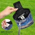 thumbnail image 4 of Haosy Flower Sea Starry Sky Golf Mallet Putter Cover Strong Magnetic Leather Golf Club Headcover Closure, 4 of 7