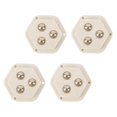 thumbnail image 2 of 4 Ruedas de Pasta, Polea Giratoria Adhesiva, Accesorio de Base Móvil, Rotación Multifuncional de 360 degree, Ruedas Giratorias Silenciosas, Rodillos para Co Blanco SM SunniMix Rodillos giratorios, 2 of 8