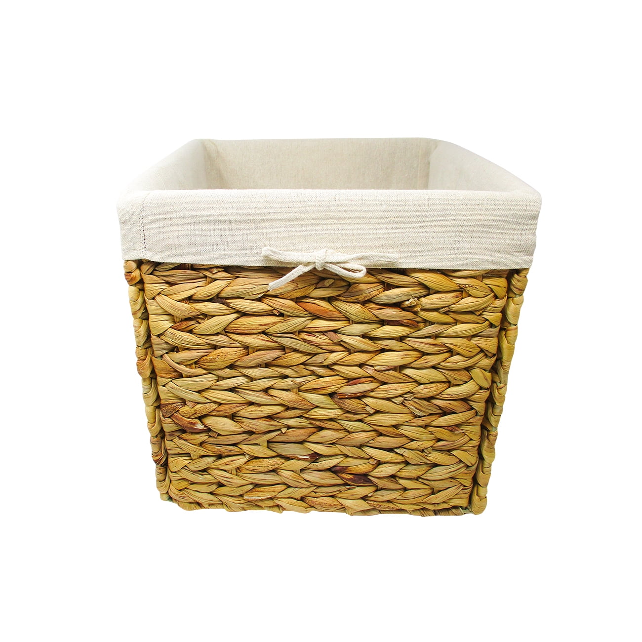 Removable Beige Fabric Liner to Fit 12" Square Basket by Trademark