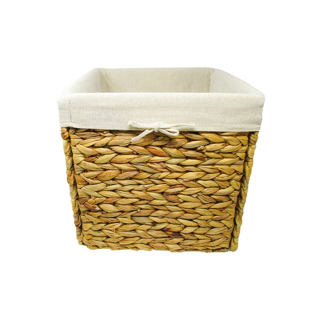 Removable Beige Fabric Liner to Fit 12" Square Basket by Trademark
