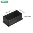 thumbnail image 3 of Uxcell 4-Pack Tapas de Pierna Rectangulares para Muebles, 1.57 x 3.15" (40 x 80mm) Tapas de Pierna para Sillas/Mesas/Camas, 3 of 7