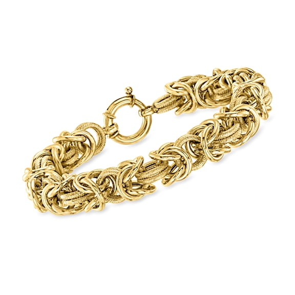 Ross-Simons 18kt Gold Over Sterling Byzantine Bracelet, Women's, Adult