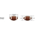thumbnail image 3 of Grip Zone-Fun Gripper Traditional Football 8.5", Football for Kids Pee Wee Size 3, Composit /Black, soft mesh, Extra Grip, Kids Football By:Saturnian I P.E Supplier, 3 of 8