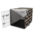 thumbnail image 3 of Oriental Dog Crate Cover, Traditional Lanterns Stars Flowers and Moon Cultural Pattern, Easy to Use Pet Kennel Cover for Medium Large Dogs, 35" x 23" x 27", Charcoal Grey and Multicolor, by Ambesonne, 3 of 6