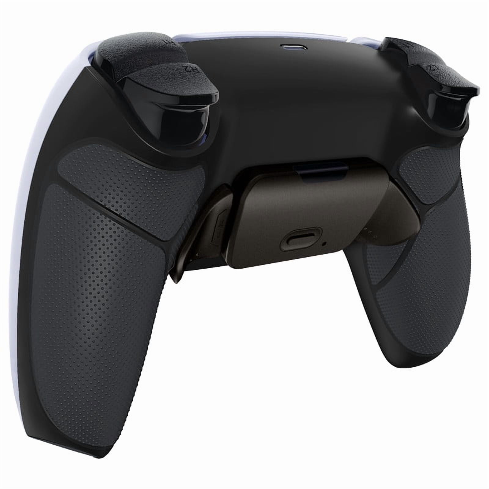 eXtremeRate Black Real Metal Buttons RMB RISE V3 Remap Kit for PS5 Controller BDM-030 040 050, Rubberized Grip Bottom Shell Upgraded Programable Back Buttons Set for PS5 Controller - NO Controller