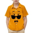 thumbnail image 2 of Piuwrlz 2 Years Boys Short polo Sleeve Toddler Funny Graphic Shirts Tops Pocket Pullover T Shirts Orange Size 2 Years, 2 of 9