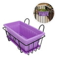 thumbnail image 4 of Weiweiguan 1 Set Hanging Flowerpot Rack Balcony Planting Flowerpot Plant Display Rack, 4 of 6
